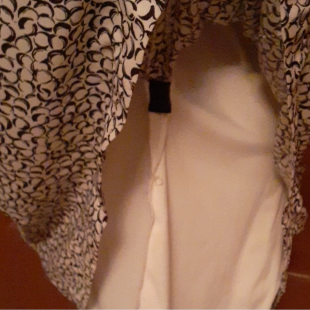 White House Black Market Black and White Halter Midi Sundress - Picture 12 of 12